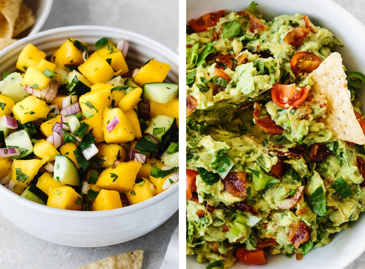 Kick off summer with the best Memorial Day recipes including grilled favorites, crowd-pleasing side dishes, and fruity desserts! Memorial day recipes with guacamole and mango salsa.