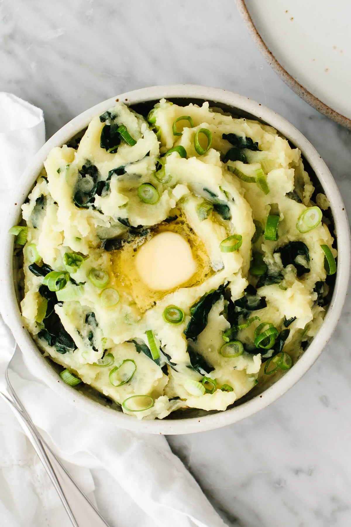 Colcannon in a bowl.