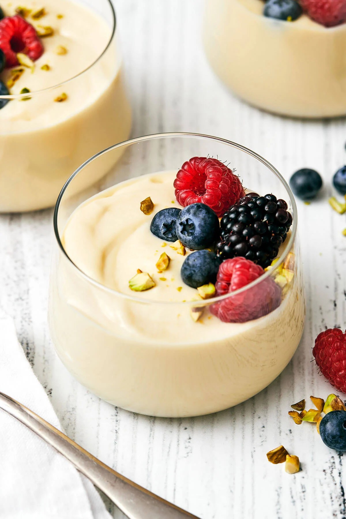 A glass of custard