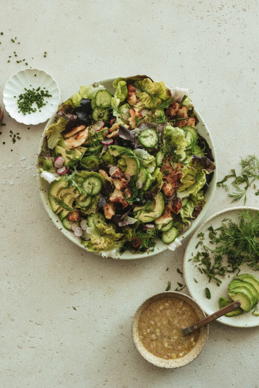 Crispy halloumi salad_summer solstice menu