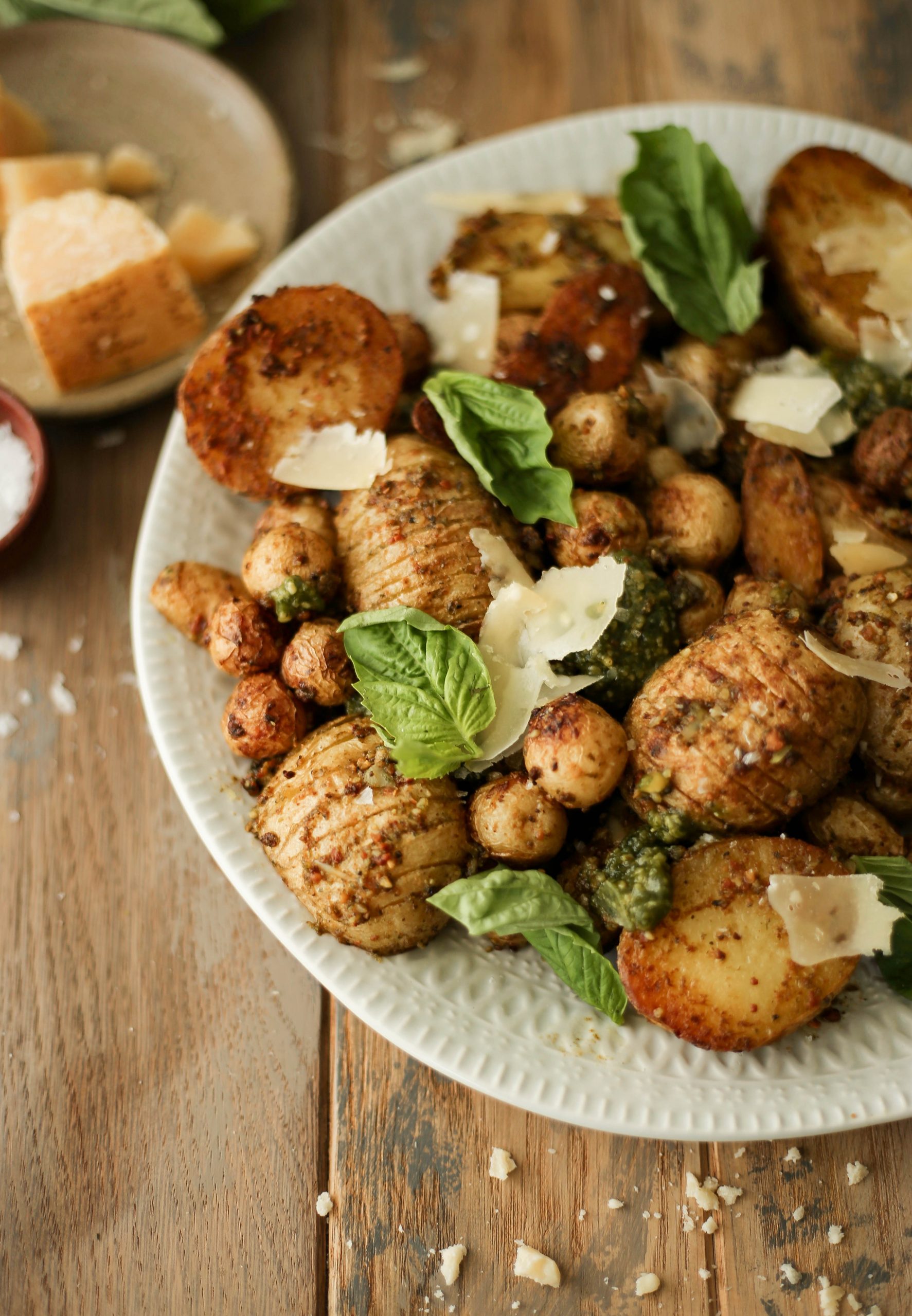 pesto parmesean potatoes_bbq side dishes