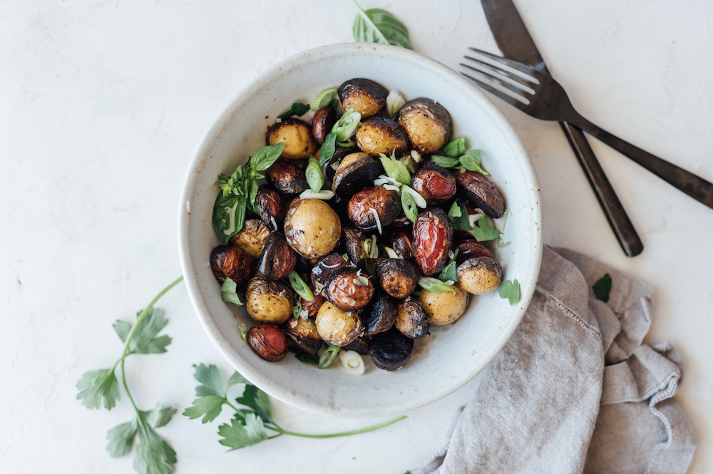 salt & vinegar pan-roasted potatoes_bbq side dishes