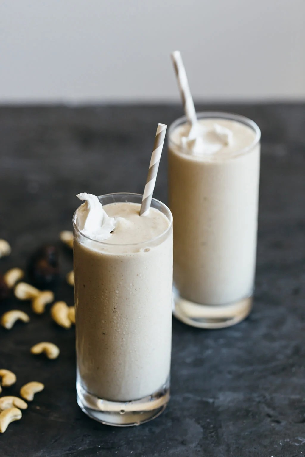 (dairy-free, vegan, paleo) Cashew Date Shake. Inspired by the classic date shakes from Palm Springs, California.