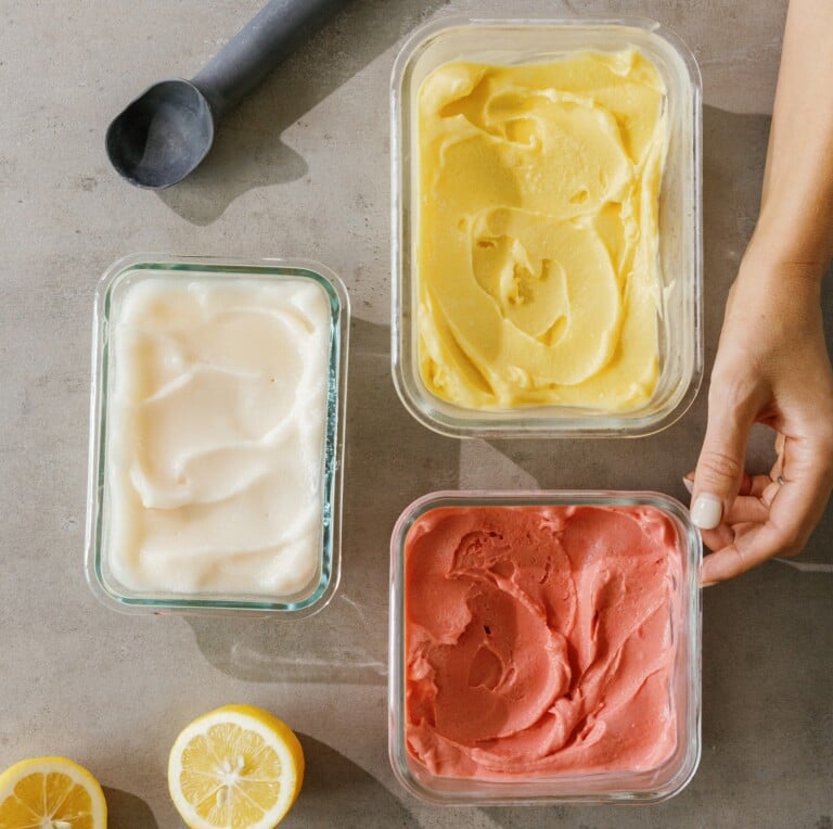 no-churn strawberry sorbet_strawberry dessert recipes
