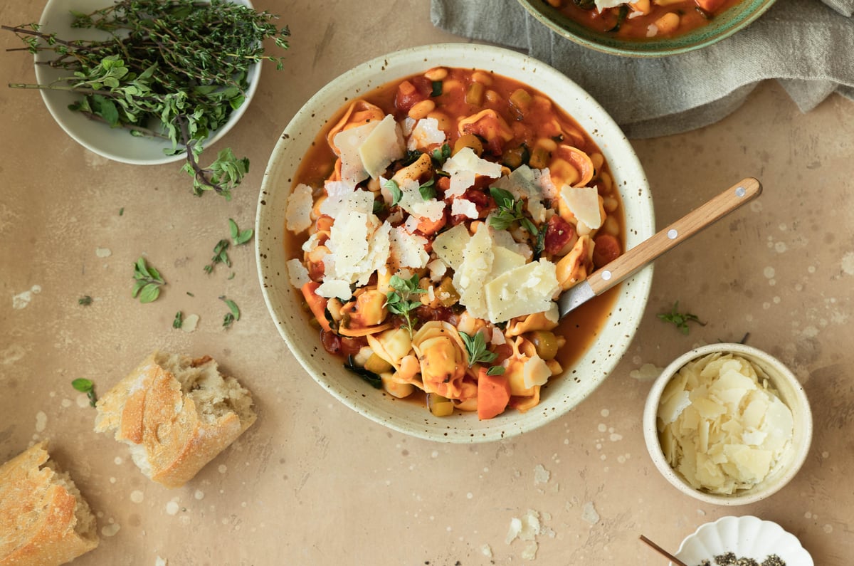 fire roasted tortellini soup