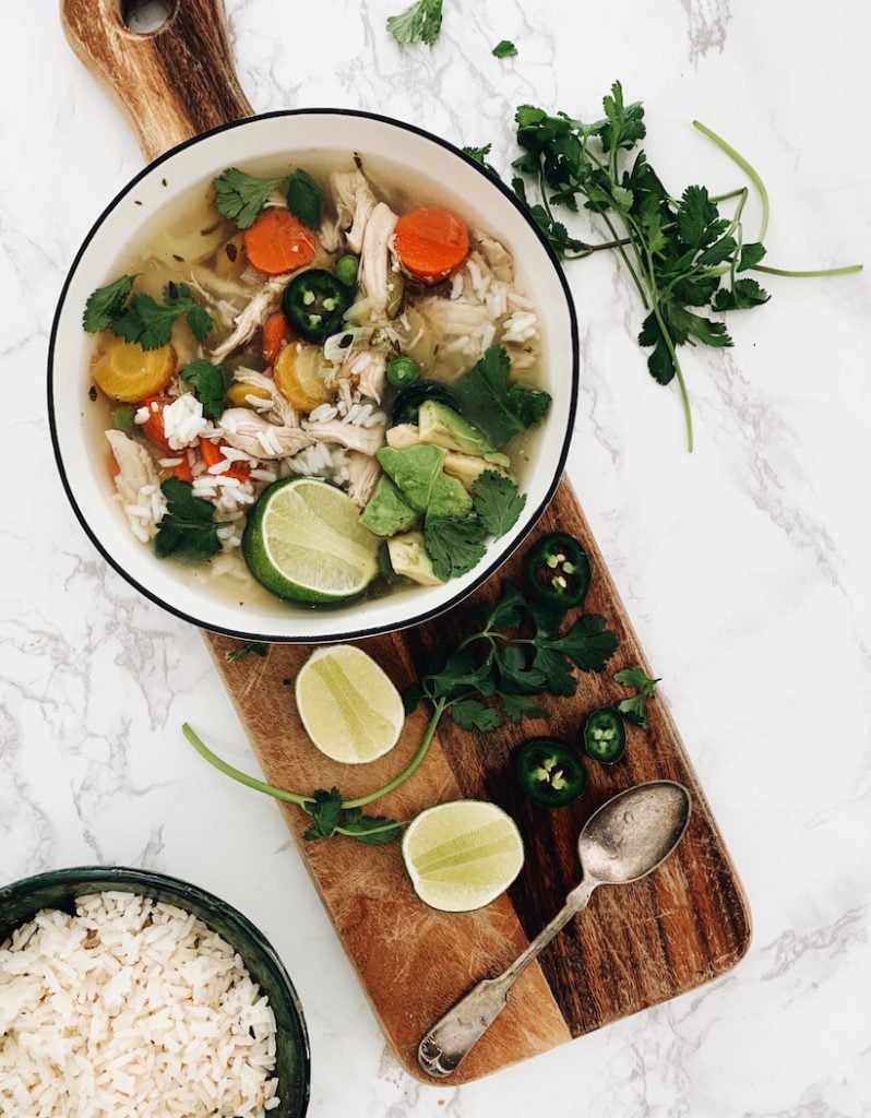 Mexican Chicken & Rice Soup