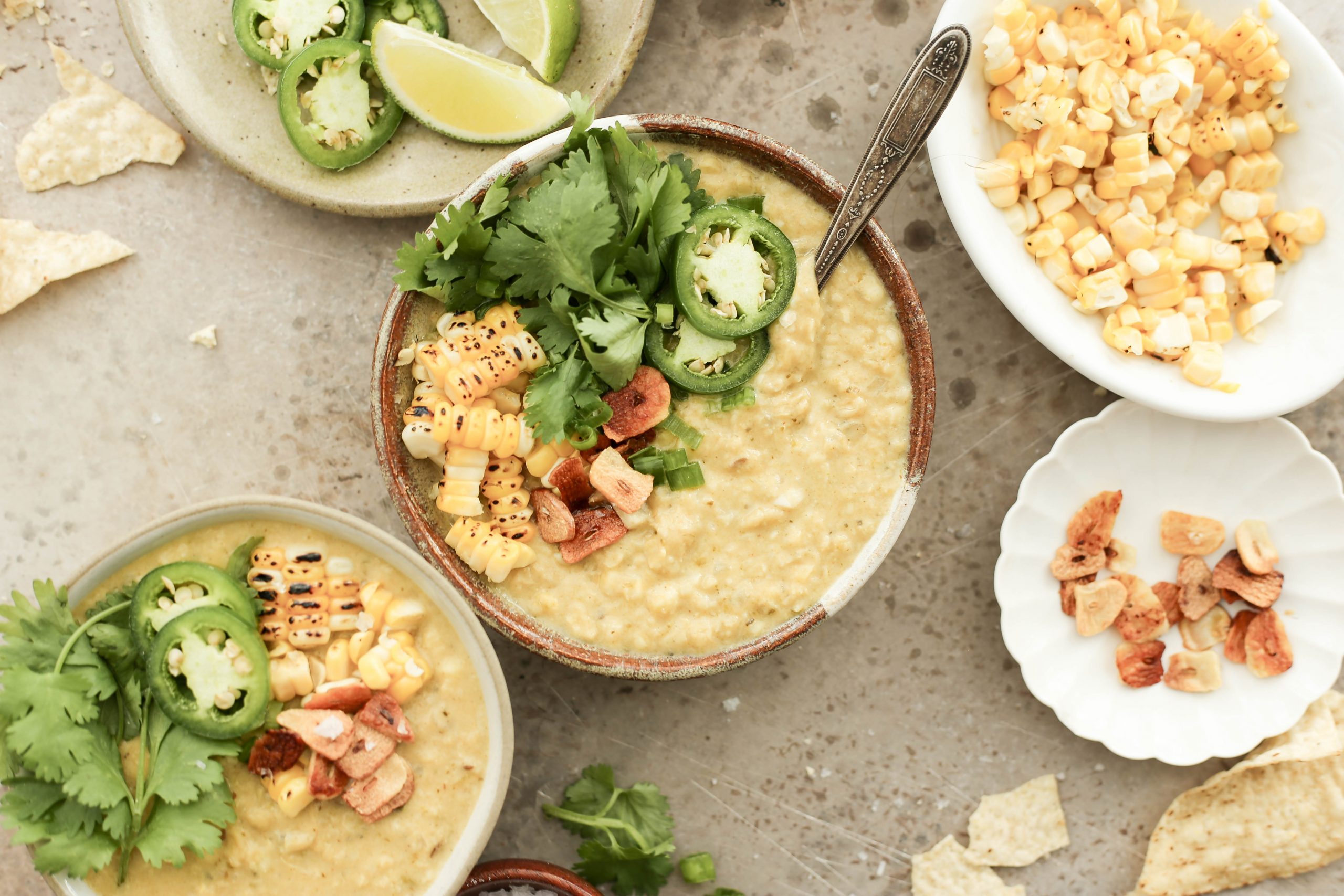 spicy vegan corn soup