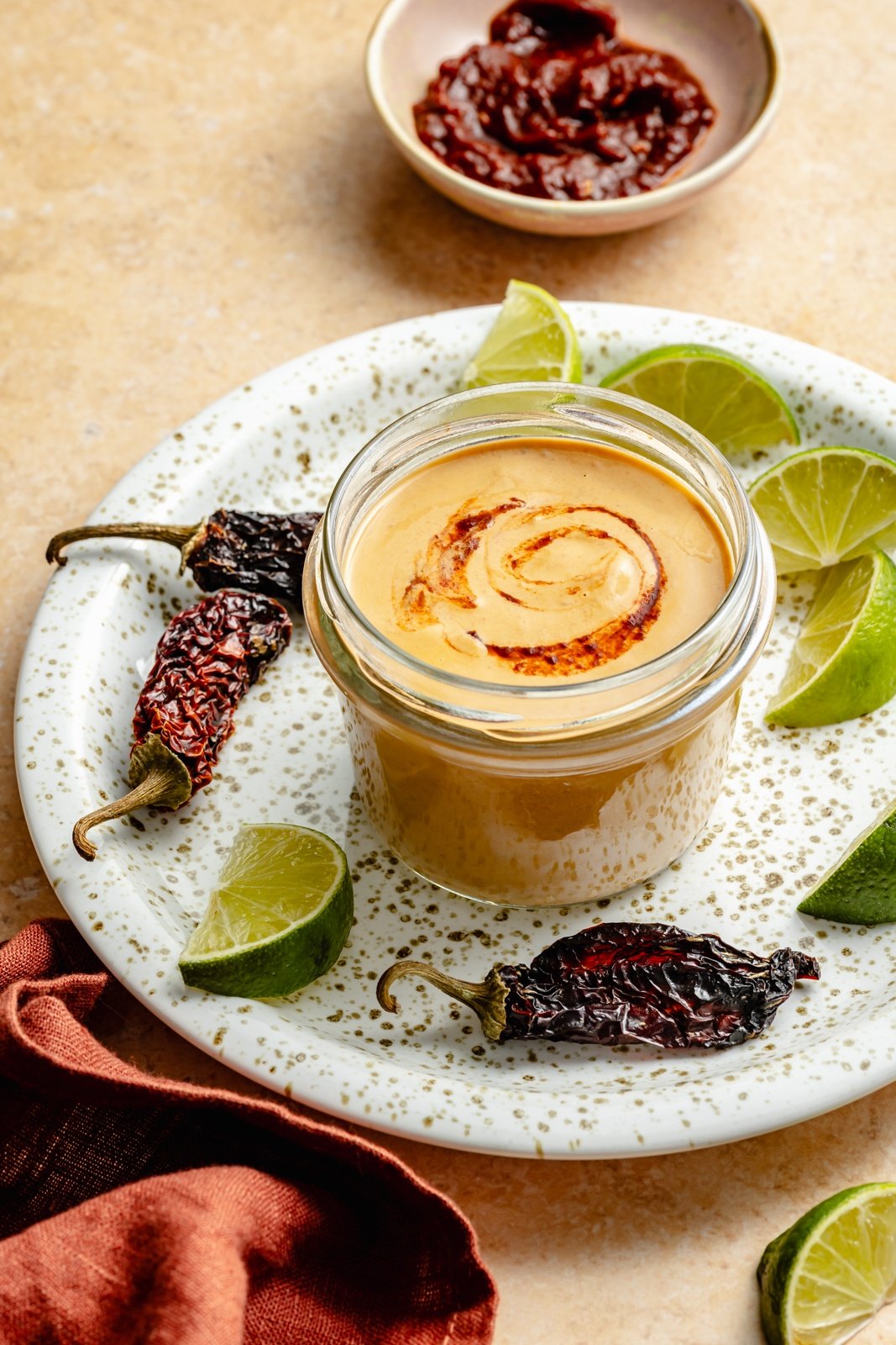 creamy chipotle sauce in a jar