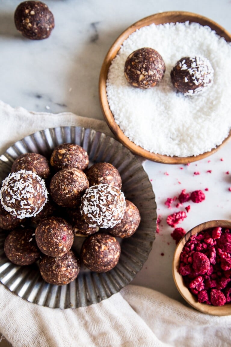 Raspberry Cocoa Energy Balls