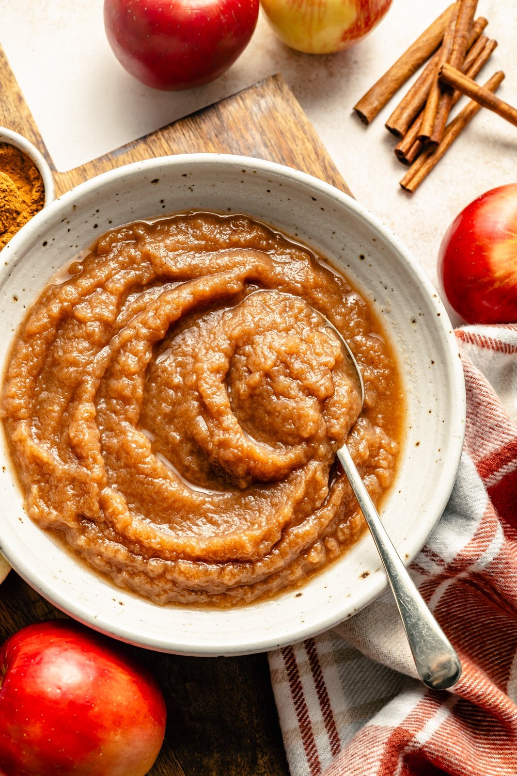 homemade applesauce in a bowl