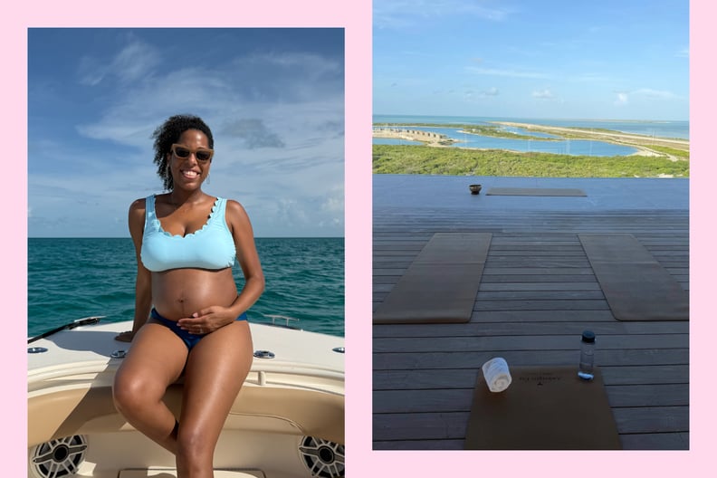 Alexis Jones on her fitmoon in Turks and Caicos.