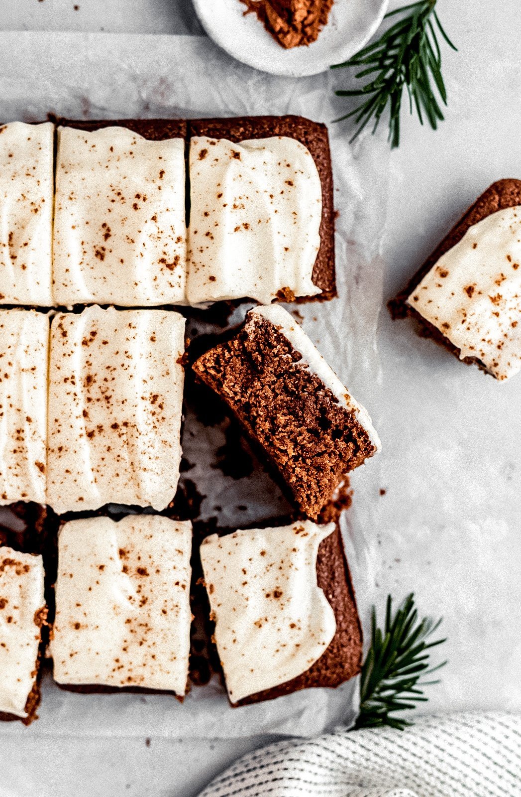 easy gingerbread cake cut into slices