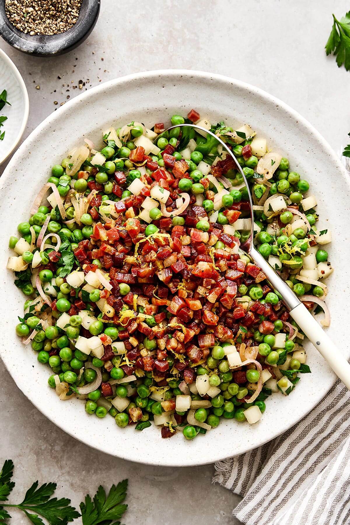 Thanksgiving peas side dish.