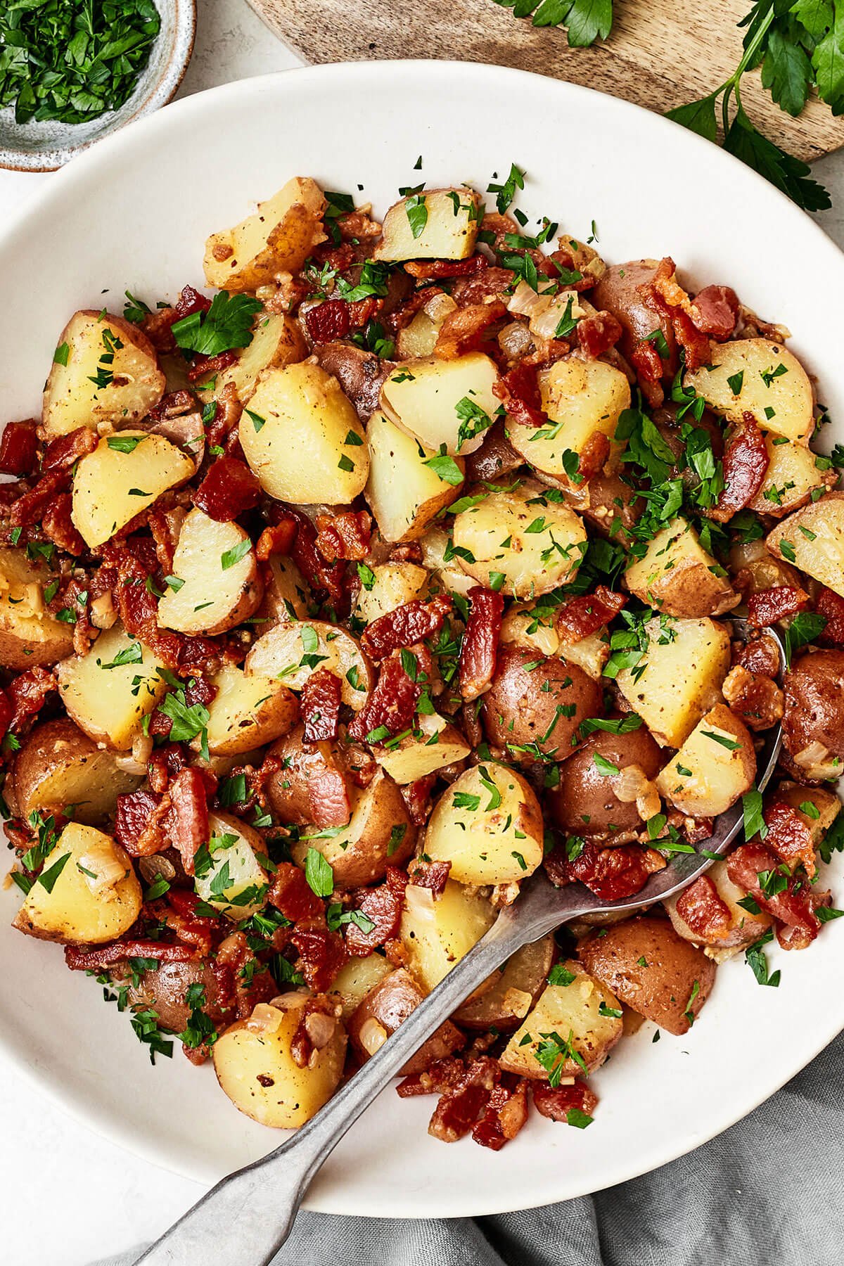 A big bowl of German potato salad