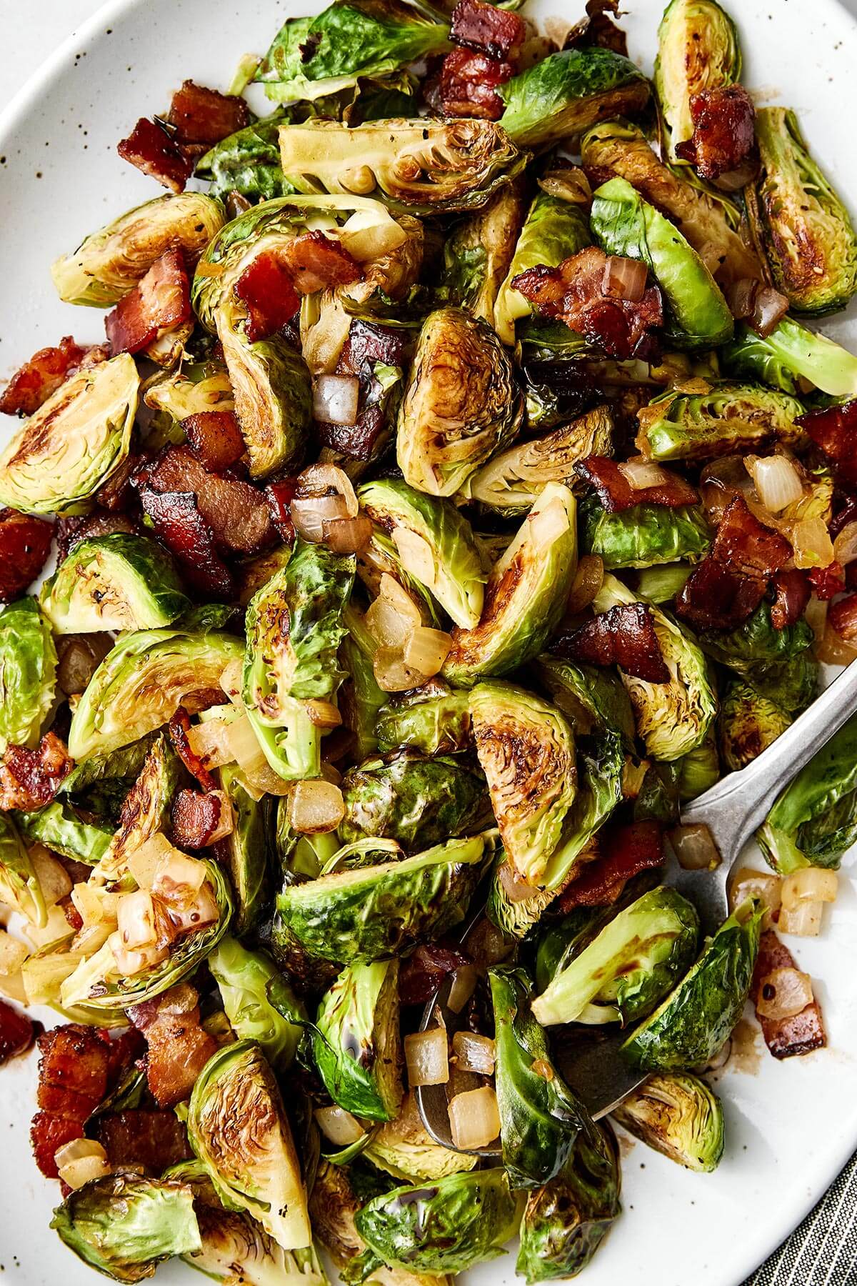 Balsamic bacon Brussels sprouts.