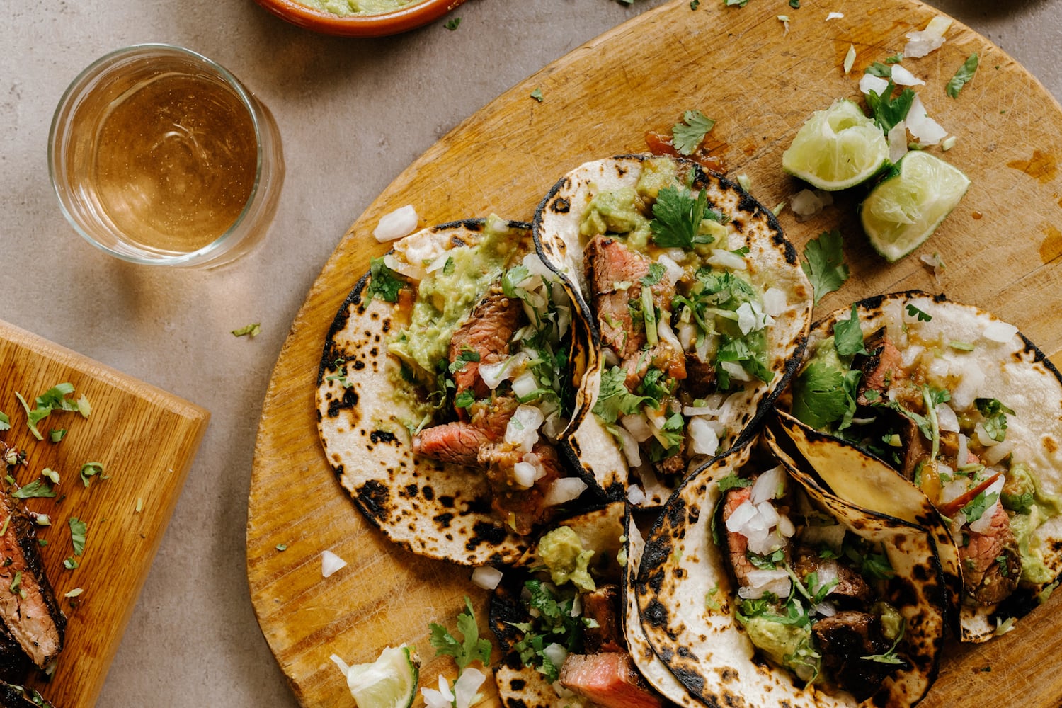 carne asana tacos