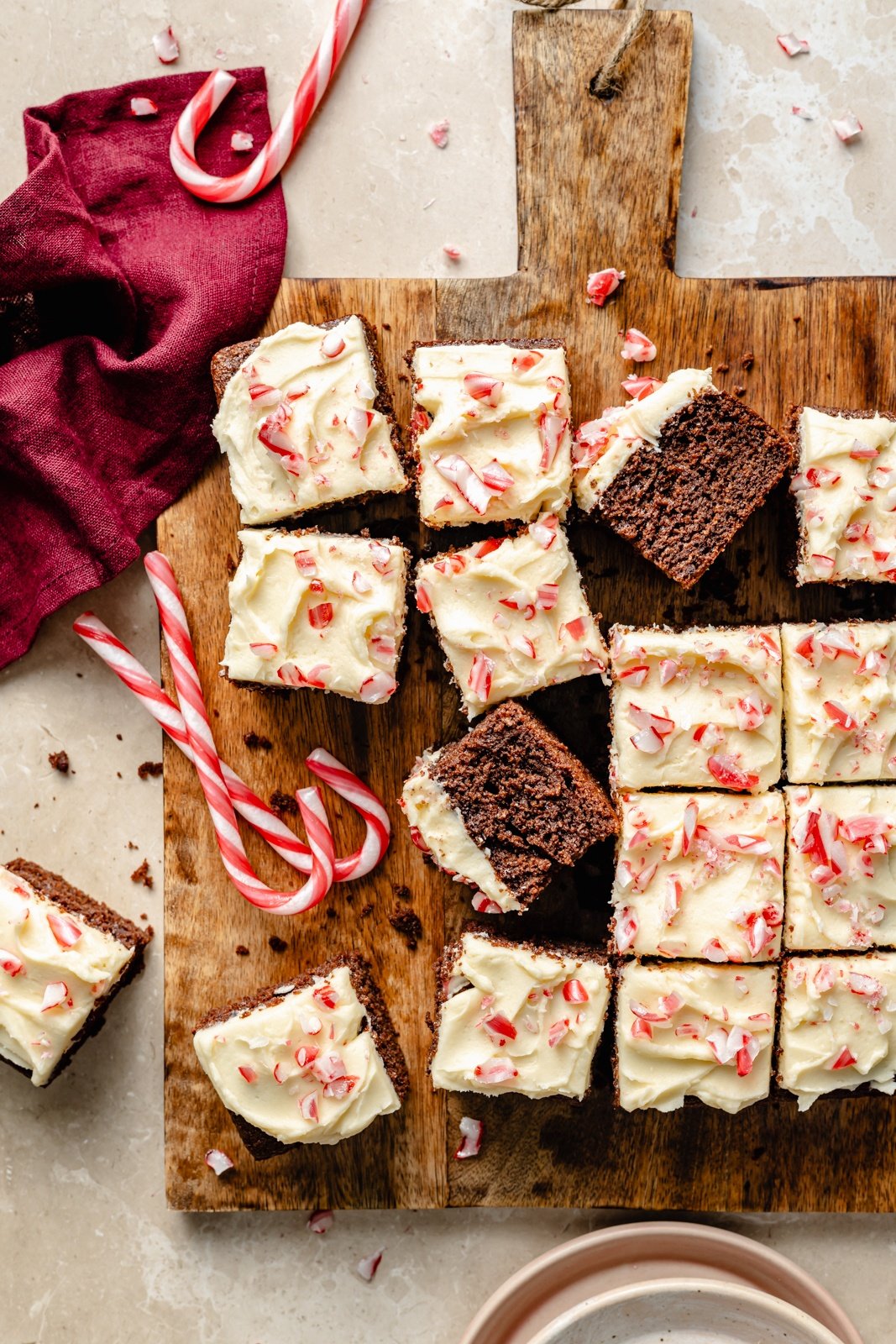 the best peppermint chocolate cake with peppermint buttercream