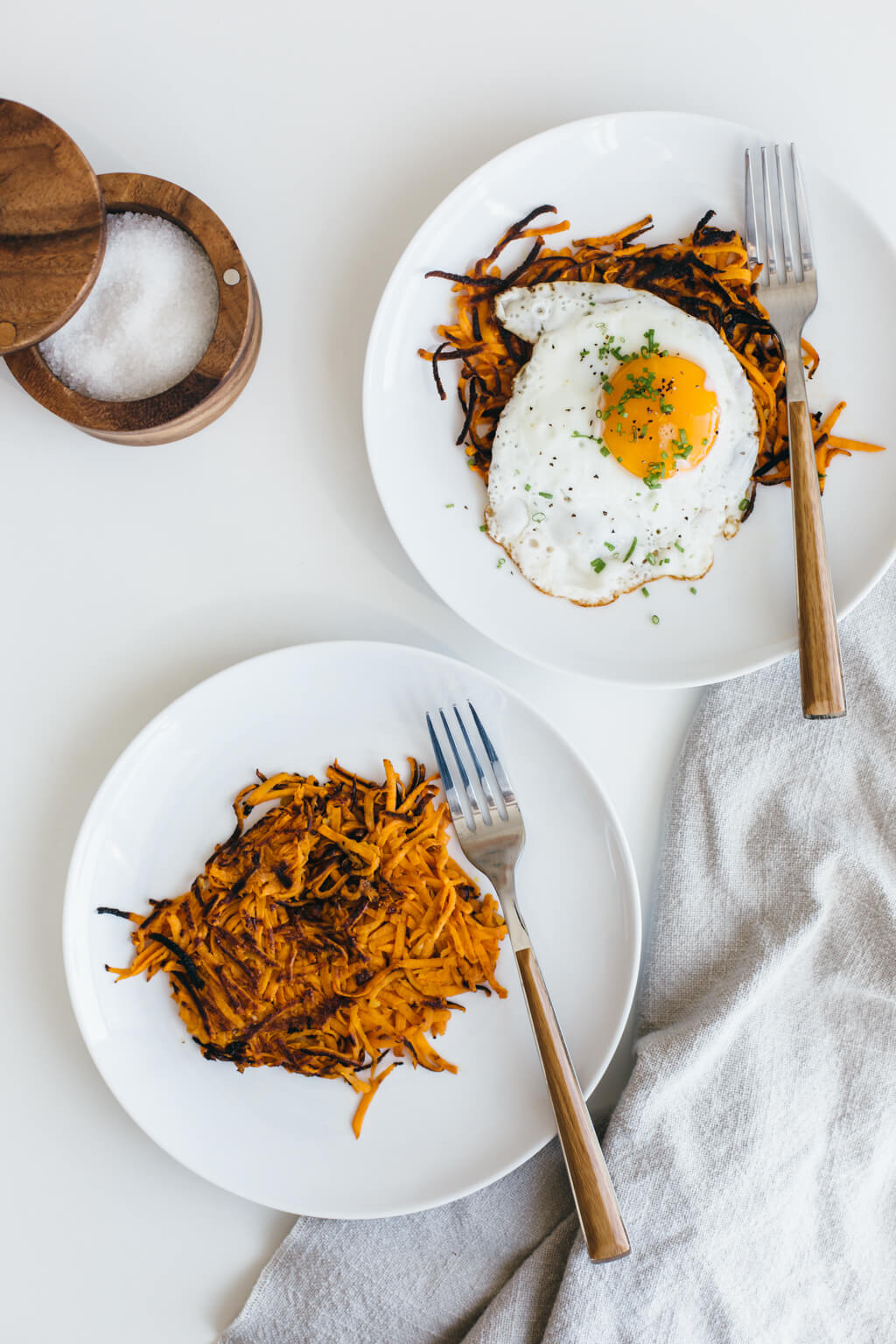 (gluten-free, vegan, paleo) These sweet potato hash browns make for the most delicious and healthy breakfast!
