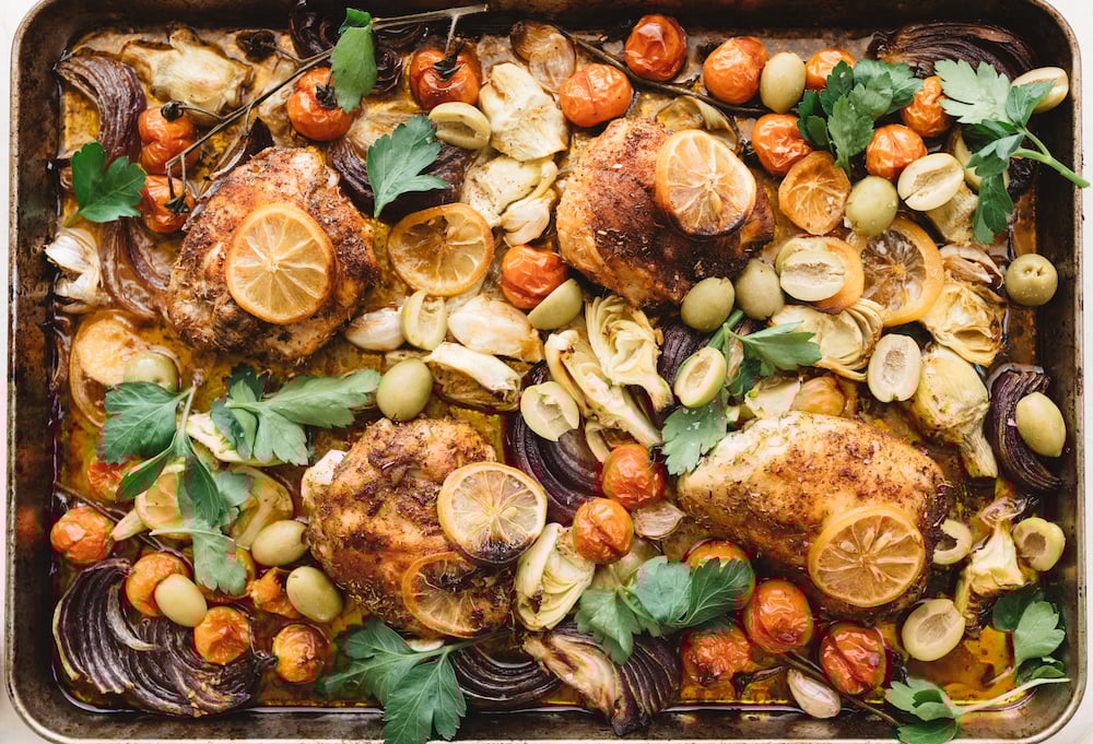 Lemony Sheet Pan Chicken