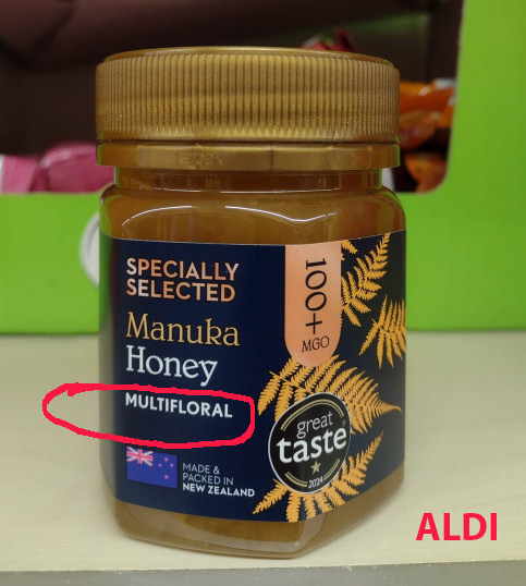 Aldi Manuka Honey - multifloral