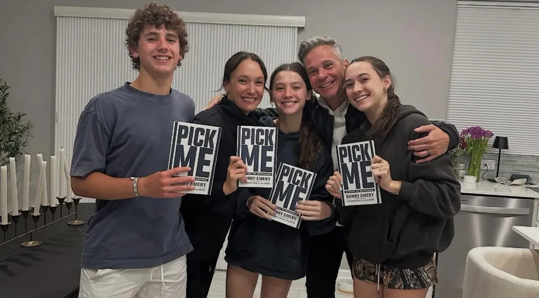 Robby Emery with his family