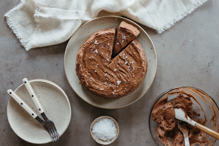 One-Bowl Salted Chocolate Cake