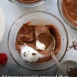 chocolate pots de creme without dairy labeled for pinterest.